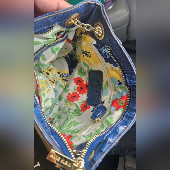 🧡💜💛Anne klein purse handbag Cocodrilo Simulation Skin ❤️🧡💜 - Picture 9 of 16